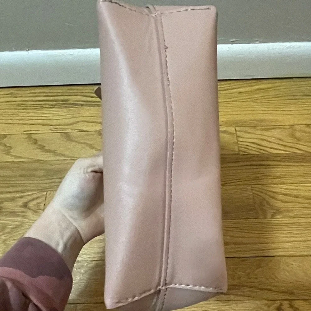 Samara Mauve Vegan Leather Mini‎ Crossbody Bag Adjustable Strap Minimalist Rose